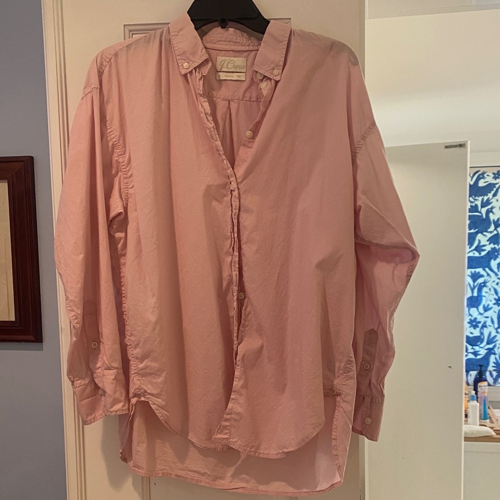 J.Crew light pink button-down size 12